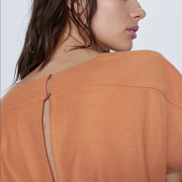 Zara Orange Jumpsuit - Picture 8 of 10